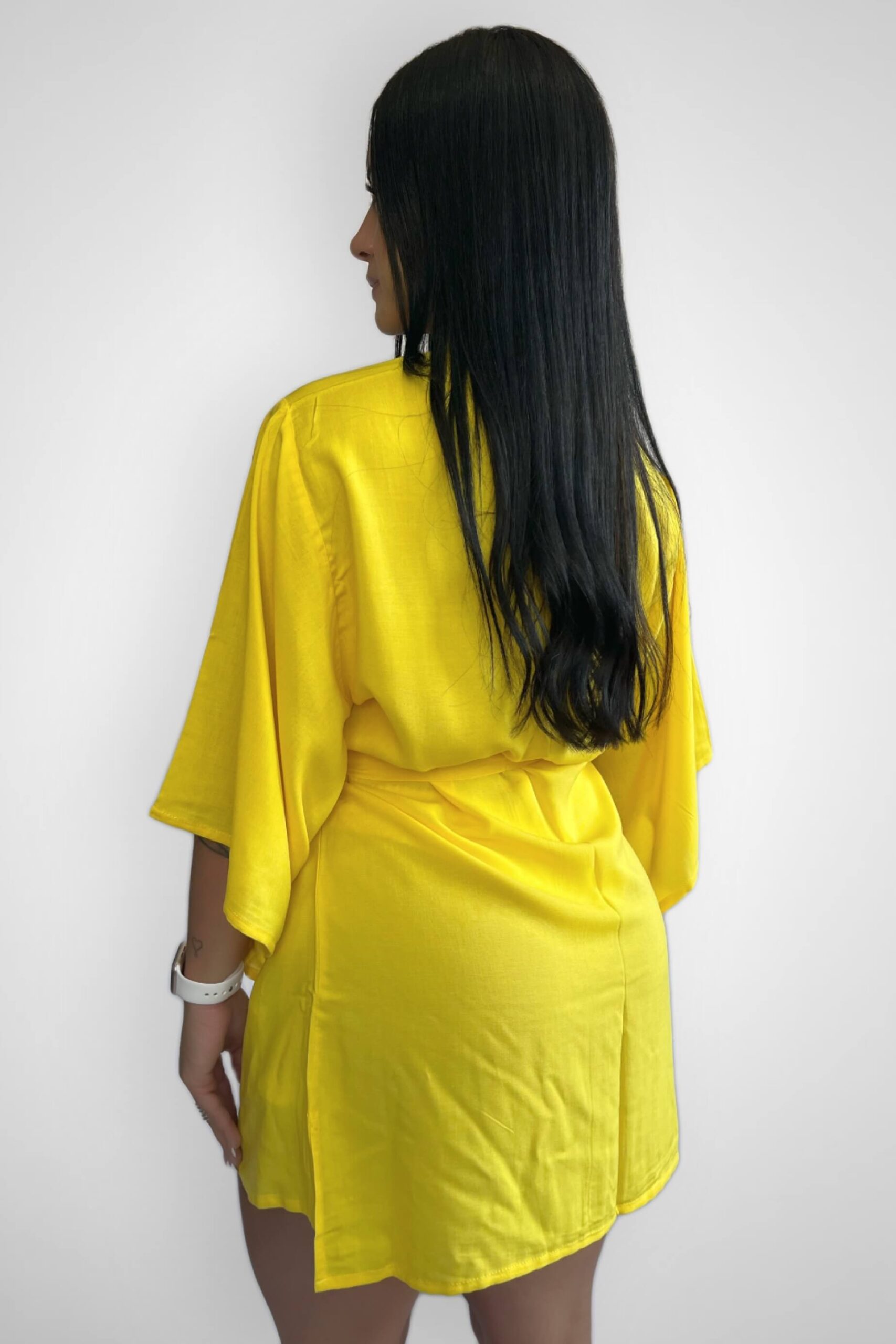 Kimono Viscose Amarelo - Imagem 2