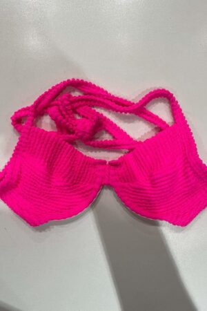 Top Meia Taça Monaco Rosa Neon