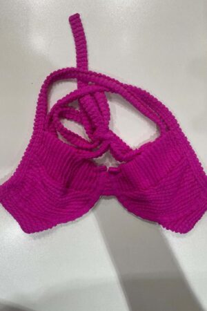 Top Meia Taça Monaco Rosa Choque