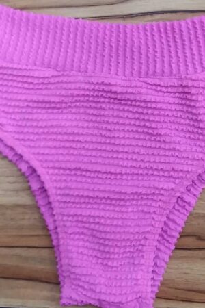 Calcinha Pala Alta Semi-fio Duplo Monaco Rosa Claro