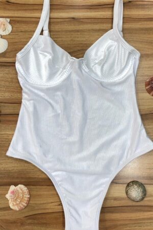 Maiô Meia Taça Eden Branco
