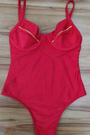 Maiô Meia Taça Eden Vermelho